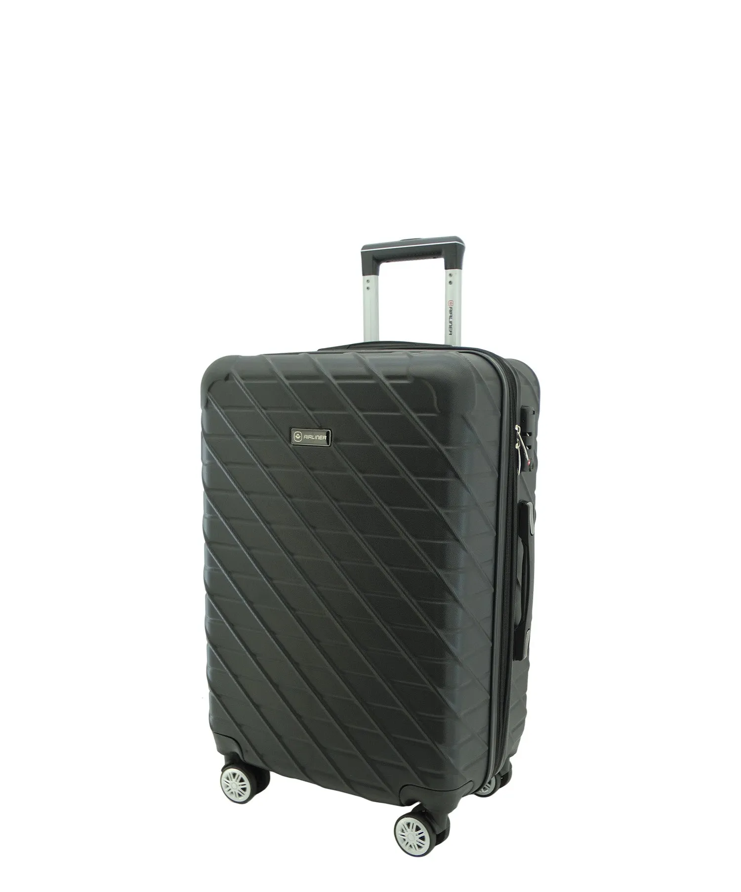 15952BK, 20" Airliner, Hardshell Small Spinner Suitcase-Black