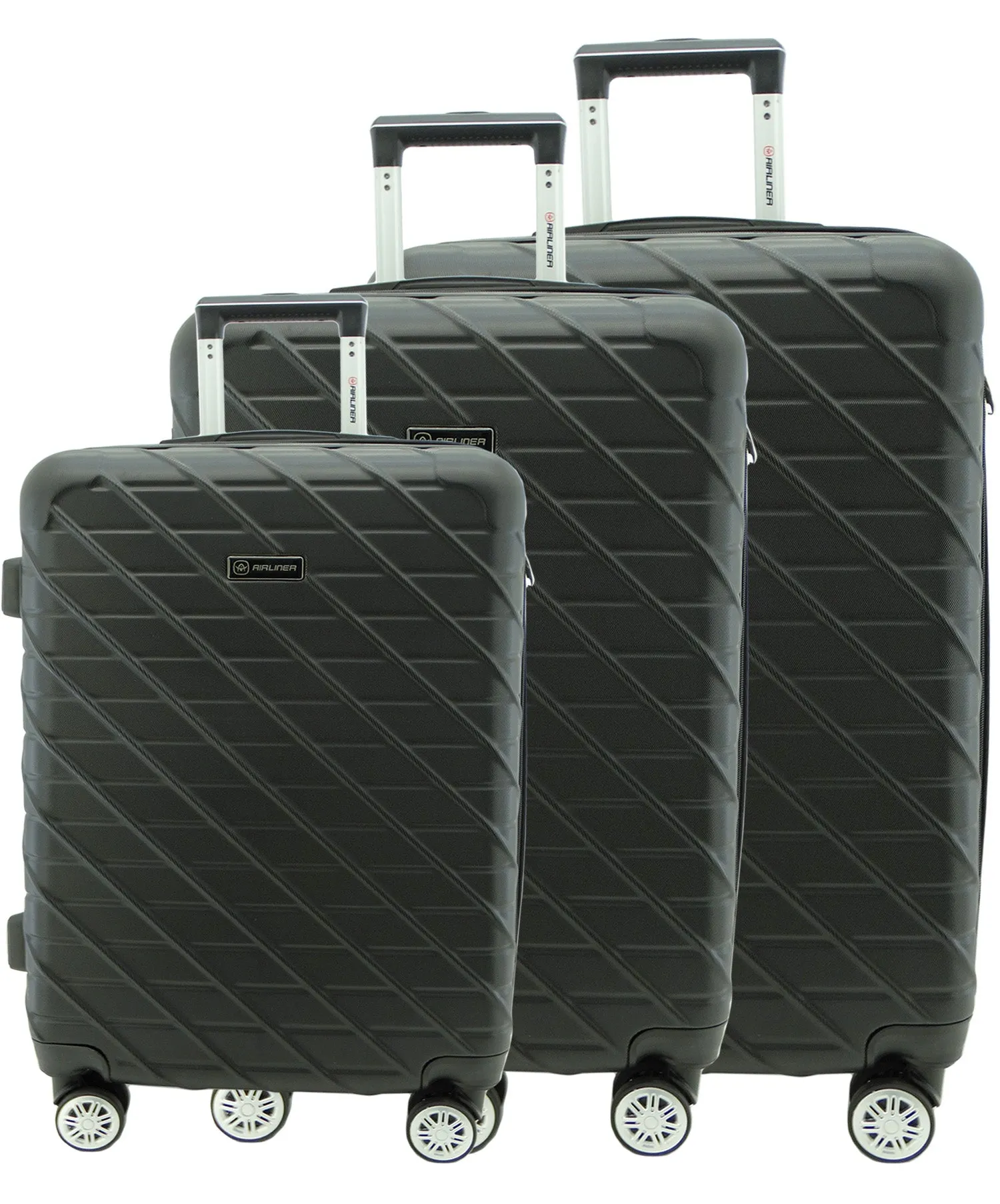 15952BK, 20" Airliner, Hardshell Small Spinner Suitcase-Black