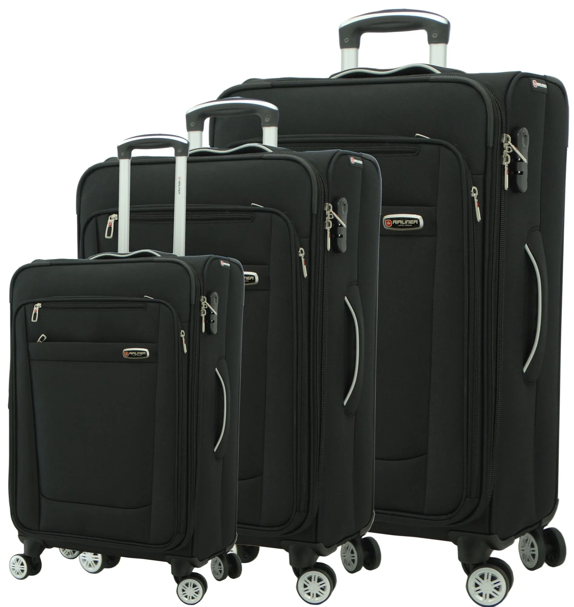 1784BK2, Airliner, Small Suitcase 20'' - Black