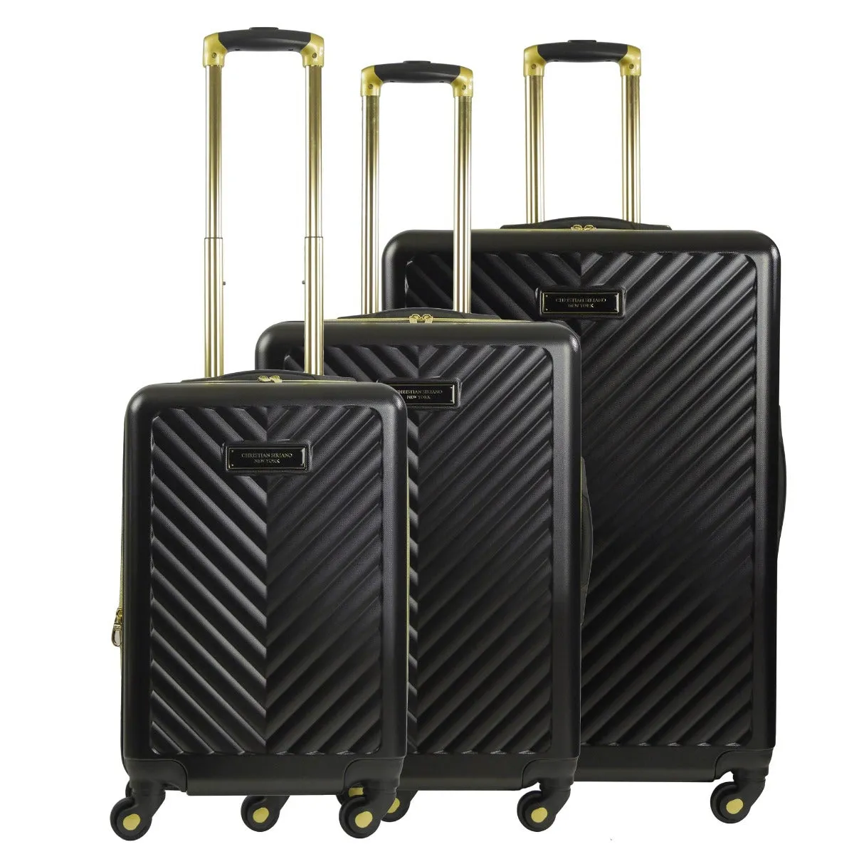 Addie Hardside Spinner 3-Piece Luggage Set - Black