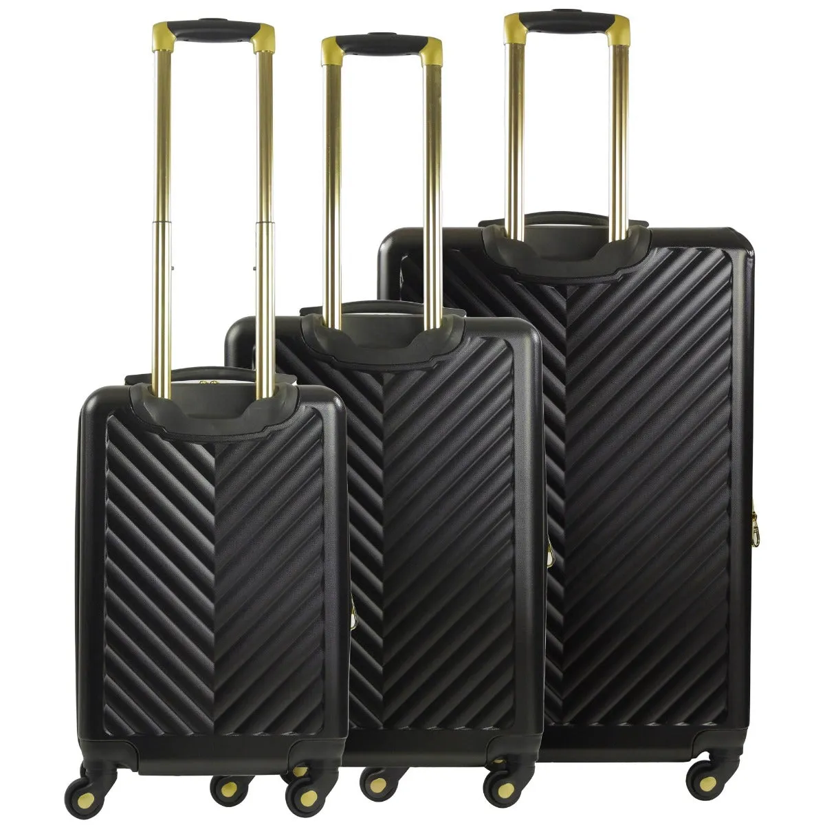 Addie Hardside Spinner 3-Piece Luggage Set - Black