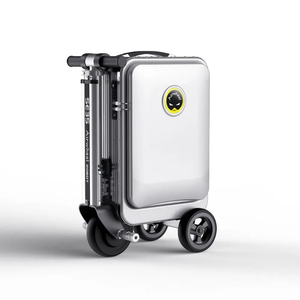 Airwheel SE3S - Electric Luggage Scooter - Black | Smart-Riding Automatic-Extendable Suitcase with Removable Battery