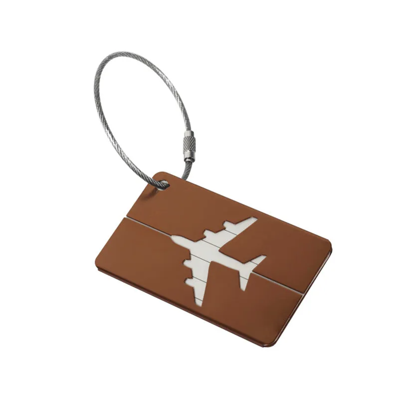 Aluminum Alloy Luggage Tag Tag Luggage Boarding Pass Metal Check-in Tag