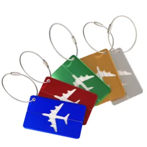 Aluminum Alloy Luggage Tag Tag Luggage Boarding Pass Metal Check-in Tag