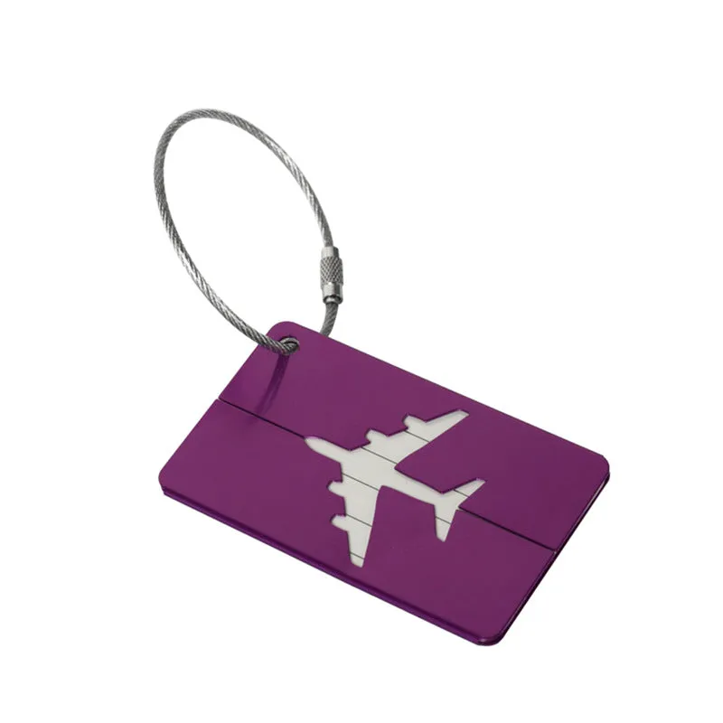 Aluminum Alloy Luggage Tag Tag Luggage Boarding Pass Metal Check-in Tag