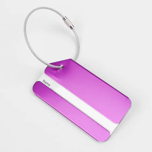 Aluminum Alloy Metal Luggage Tag