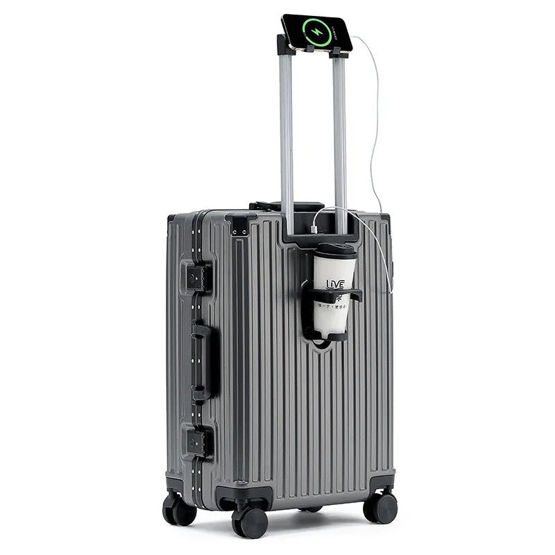 Aluminum Frame Luggage Solid Extra Thick And Durable Trolley Case