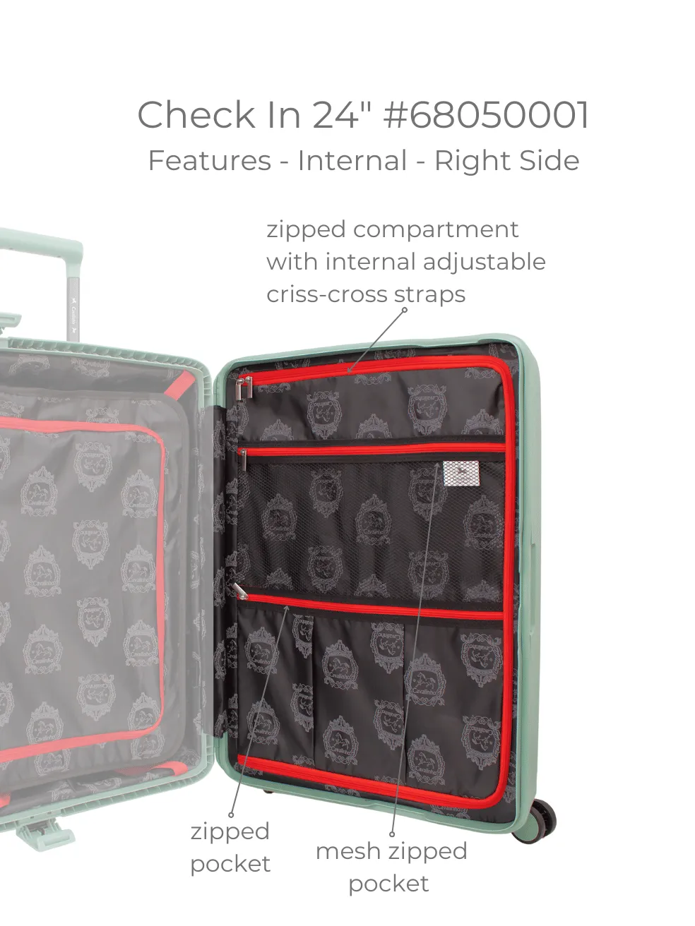 Atlas Check-in Hardside Luggage (24")