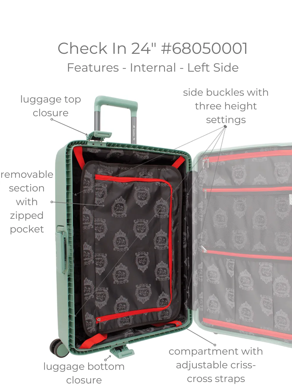 Atlas Check-in Hardside Luggage (24")