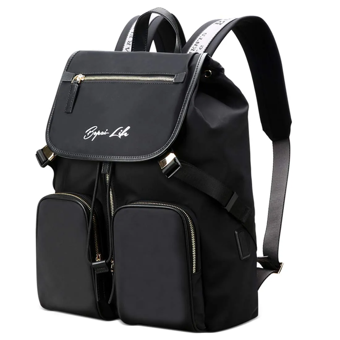 BOPAI Water Resistant Anti-Theft Travel Laptop Backpack (Black)