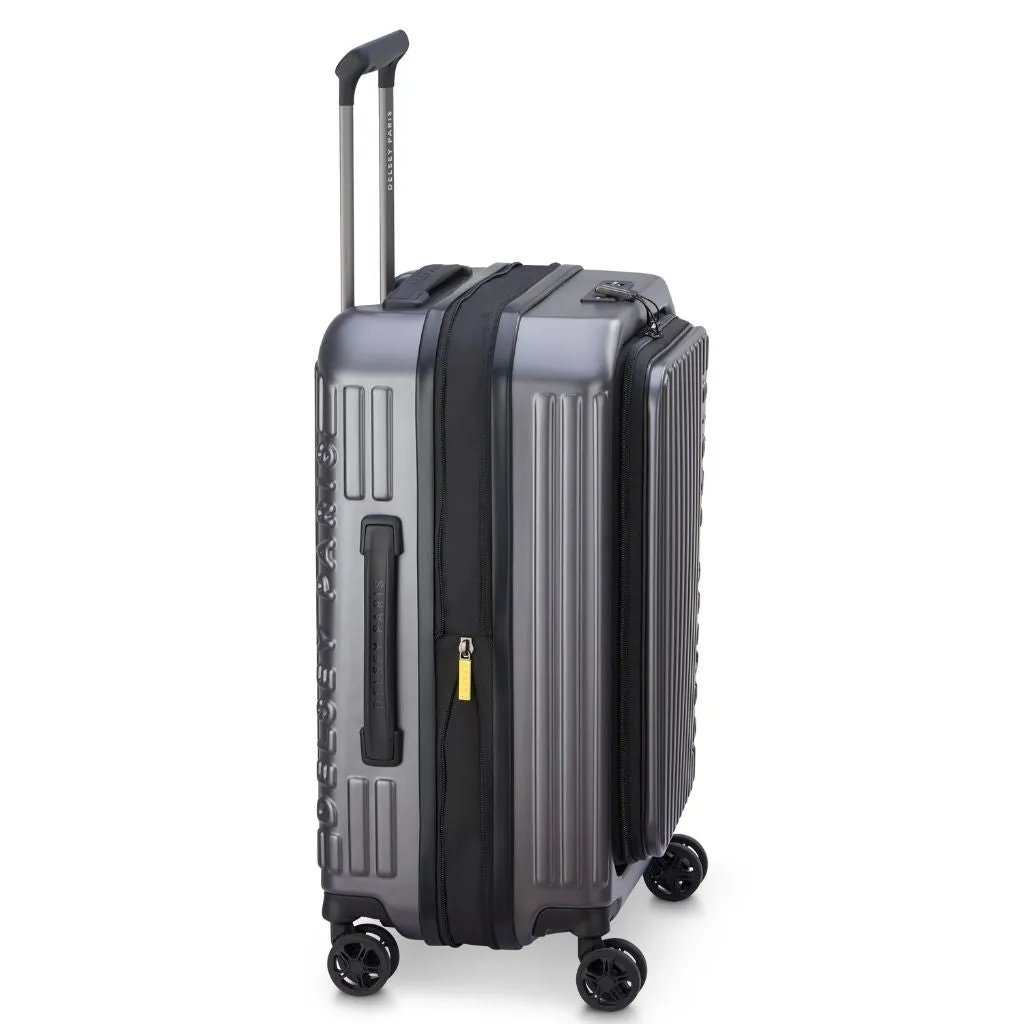 Delsey Securitime ZIP Top Opening 55cm Cabin Luggage - Anthracite