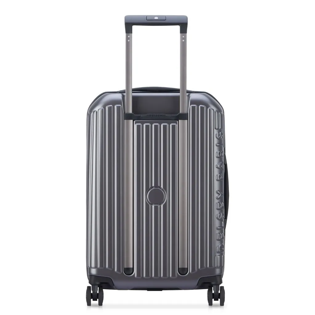 Delsey Securitime ZIP Top Opening 55cm Cabin Luggage - Anthracite