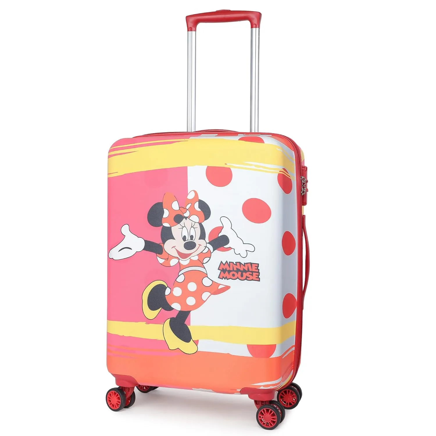 Disney Minnie Mouse Kids Trolley Bag – Durable Rolling Luggage for Travel and Adventures