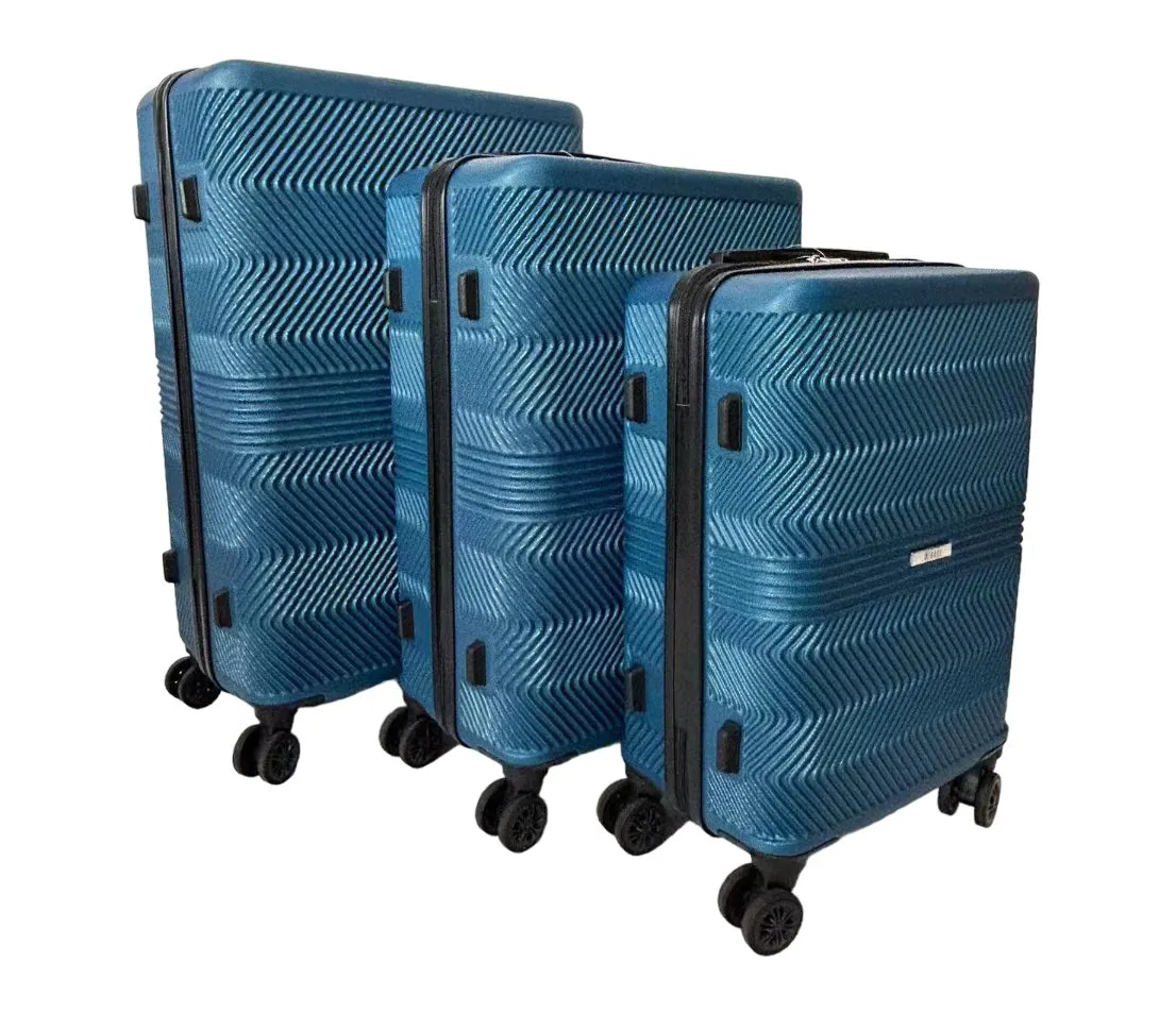 Fay ABS Hard shell Lightweight 360 Dual Spinning Wheels Combo Lock 28", 24", 20" 3 Piece Luggage Set