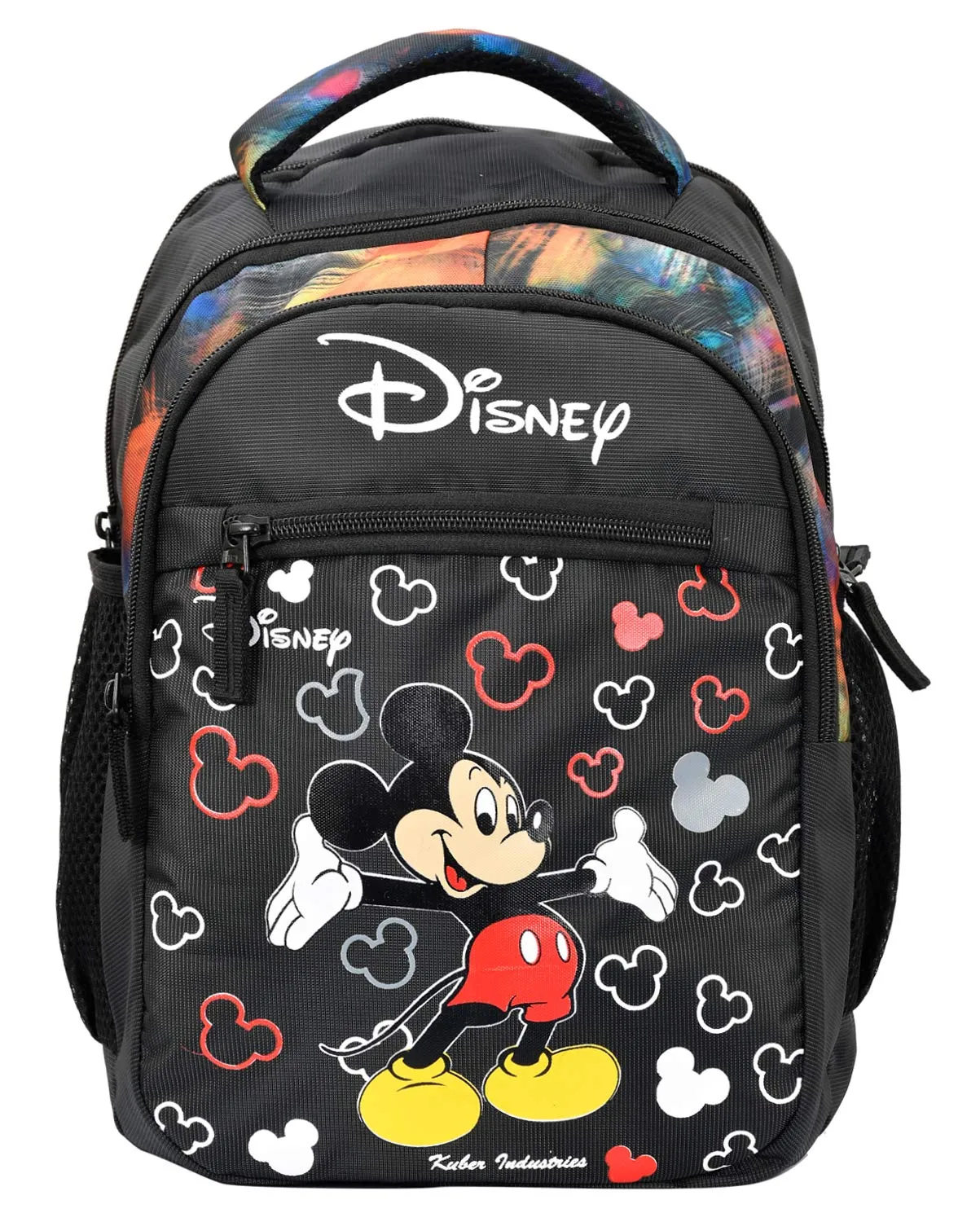 Fun Homes Disney Mickey Mouse 15 Inch Waterproof Polyster School Bag,Backpack for Kids, Black (Fun0771)