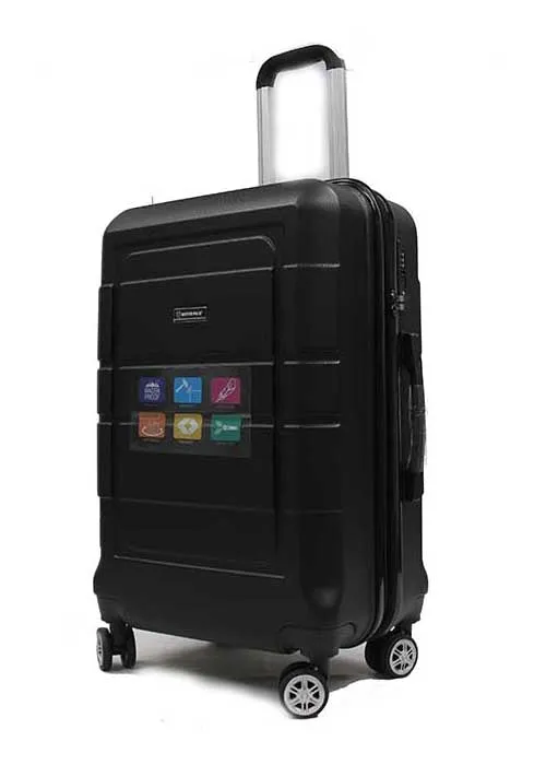 Groovy ABS Expandable Luggage with 8 Spinner Wheels and TSA Number Lock