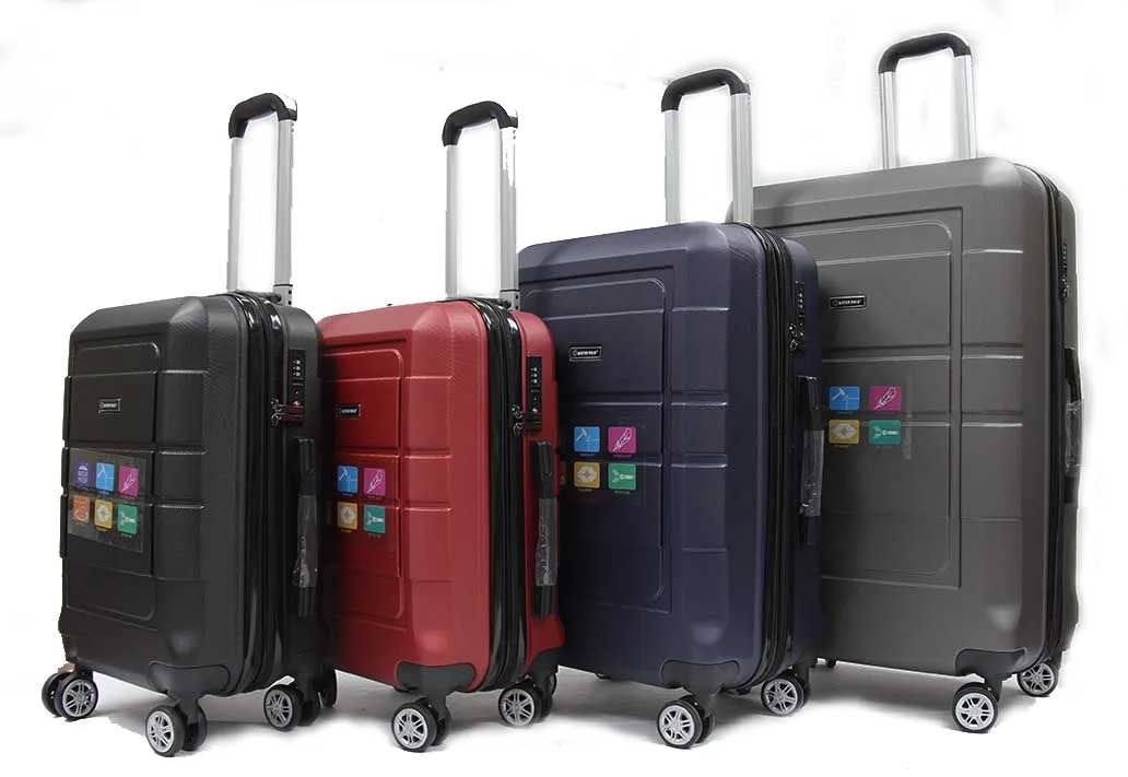 Groovy ABS Expandable Luggage with 8 Spinner Wheels and TSA Number Lock