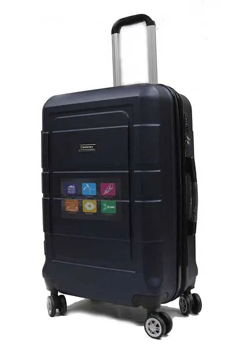 Groovy ABS Expandable Luggage with 8 Spinner Wheels and TSA Number Lock