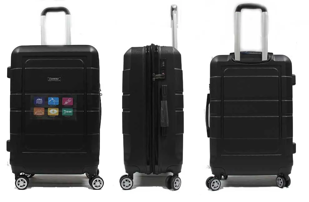 Groovy ABS Expandable Luggage with 8 Spinner Wheels and TSA Number Lock