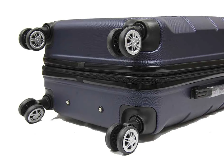 Groovy ABS Expandable Luggage with 8 Spinner Wheels and TSA Number Lock