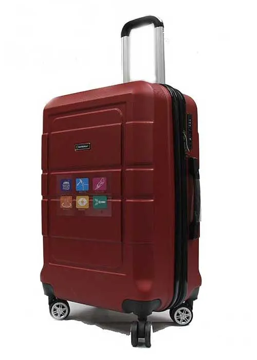 Groovy ABS Expandable Luggage with 8 Spinner Wheels and TSA Number Lock