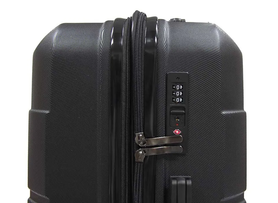 Groovy ABS Expandable Luggage with 8 Spinner Wheels and TSA Number Lock