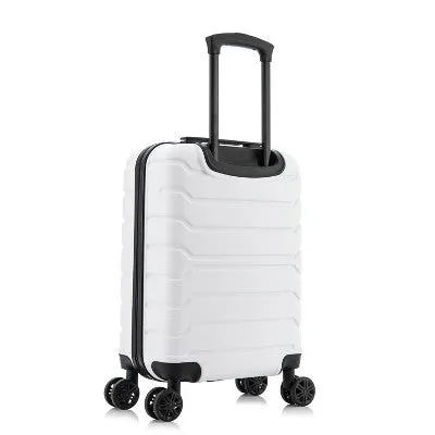 InUSA Trend Lightweight Hardside Carry On Spinner Suitcase - White