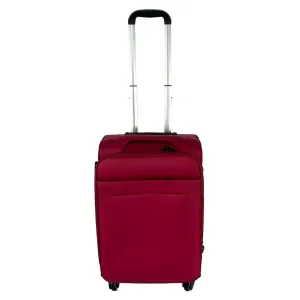 Kuber Industries 24inch Strong & Lightweight Cabin Trolley Bags with 360 Degree Rotating Wheels | Expandable Carry-On Cabin Luggage Suitcase | Bags for Travelling | N00124RED-Red