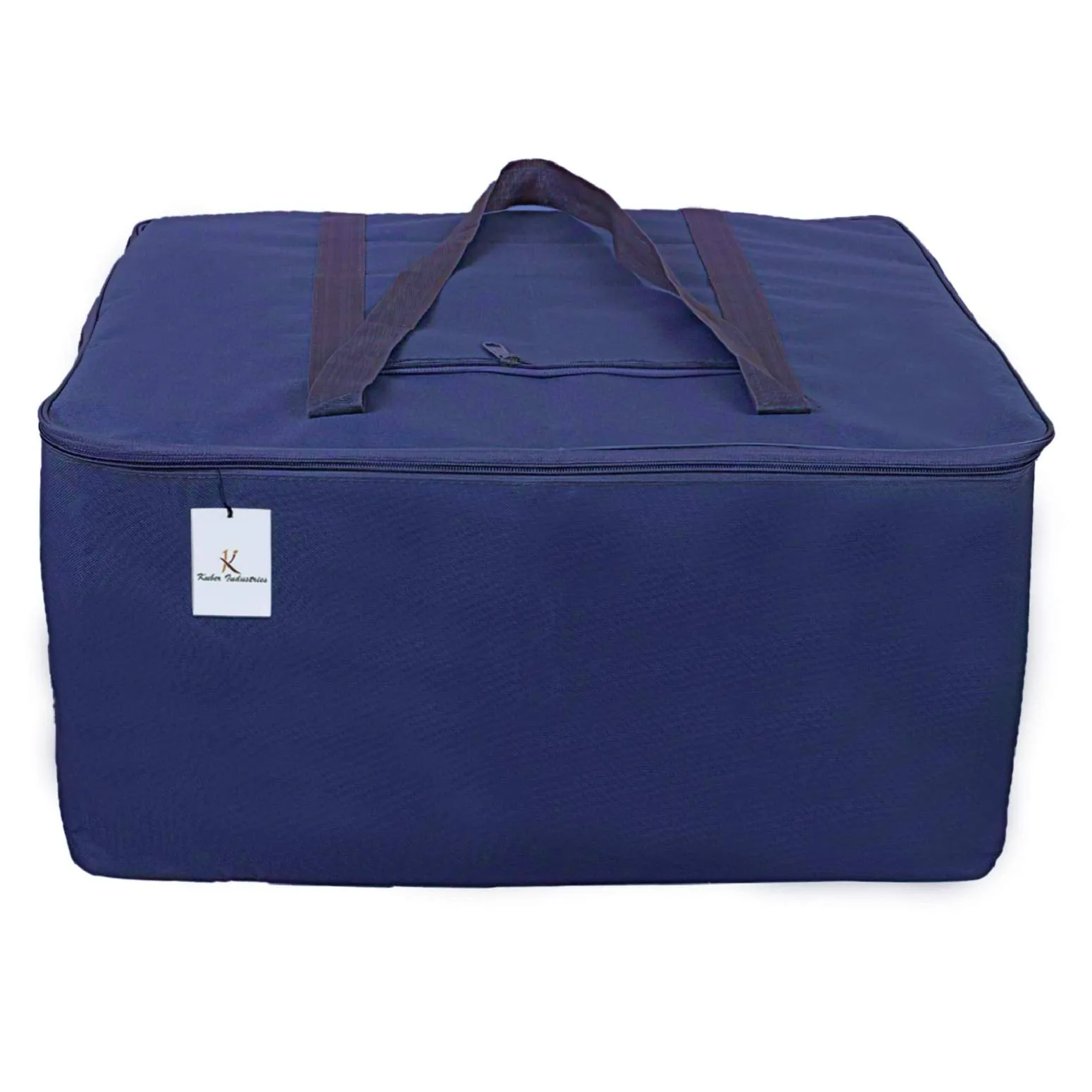 Kuber Industries Jumbo Attachi Travel Duffle|Underbed Storage Bag|Clothes Storage Bag|Blanket Cover|Blue