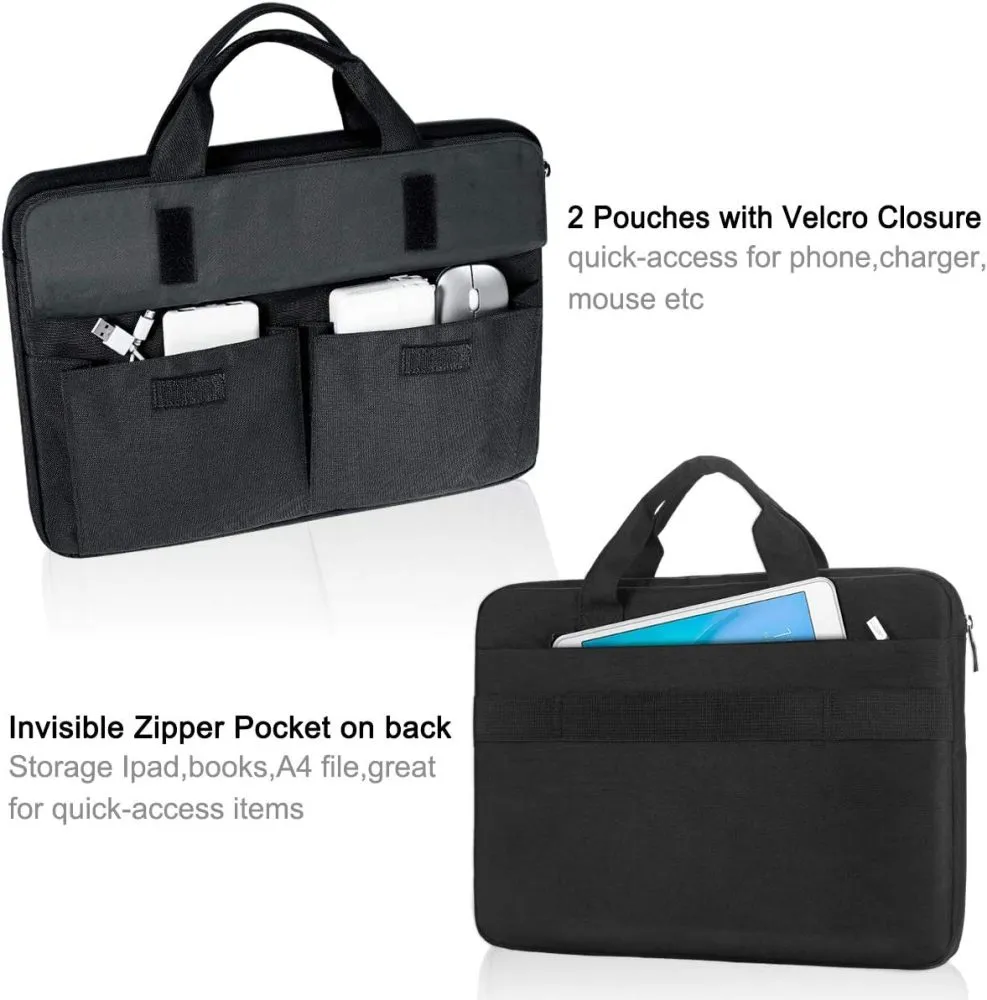 Laptop Carry Case with Shoulder Strap, Black - For Laptops up to 15.6"