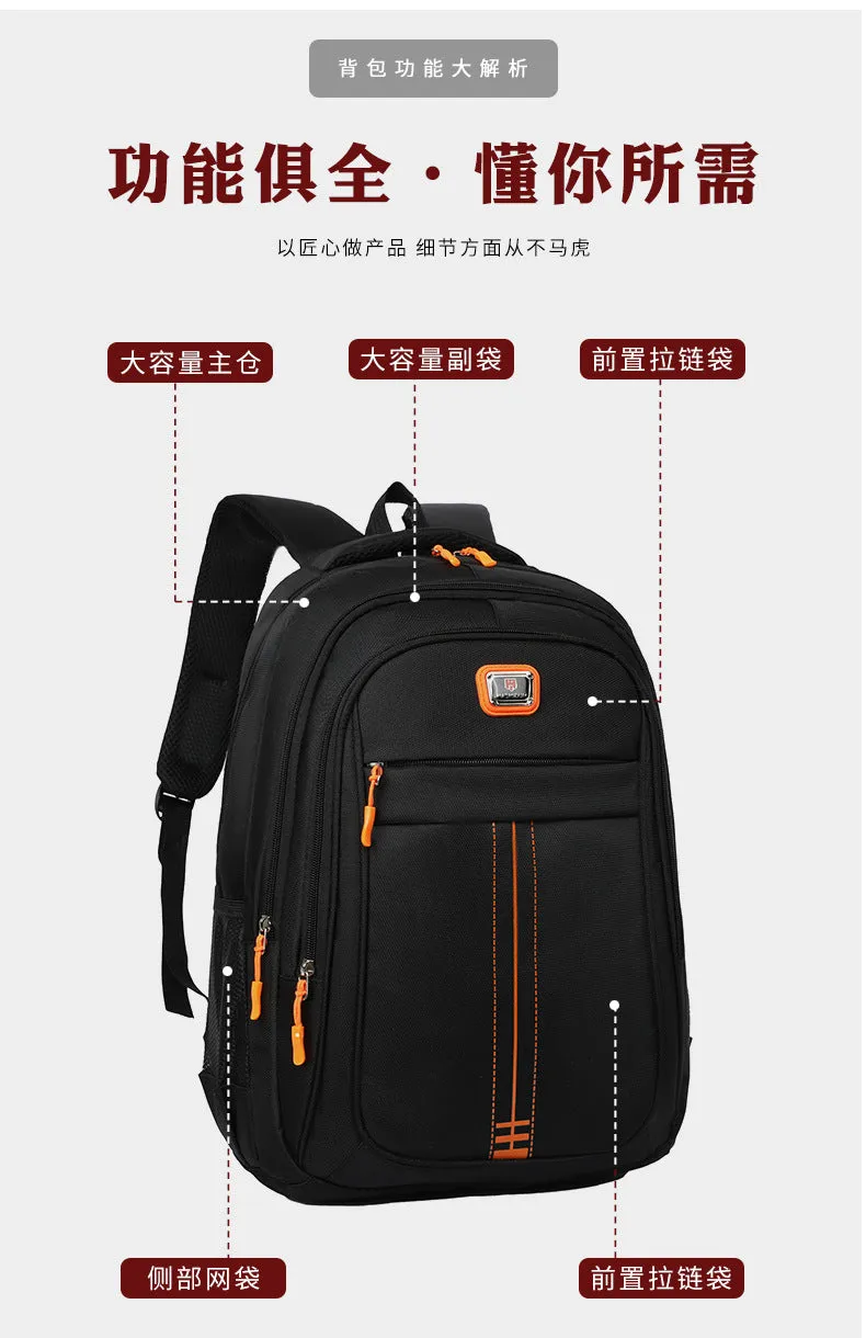 Large capacity casual backpack Oxford cloth waterproof