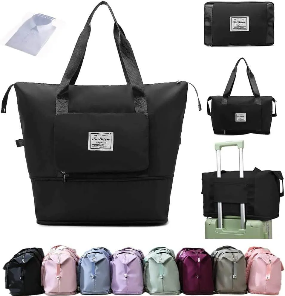 Large Capacity Folding Travel Bag,Expansion Travel Duffel Bag