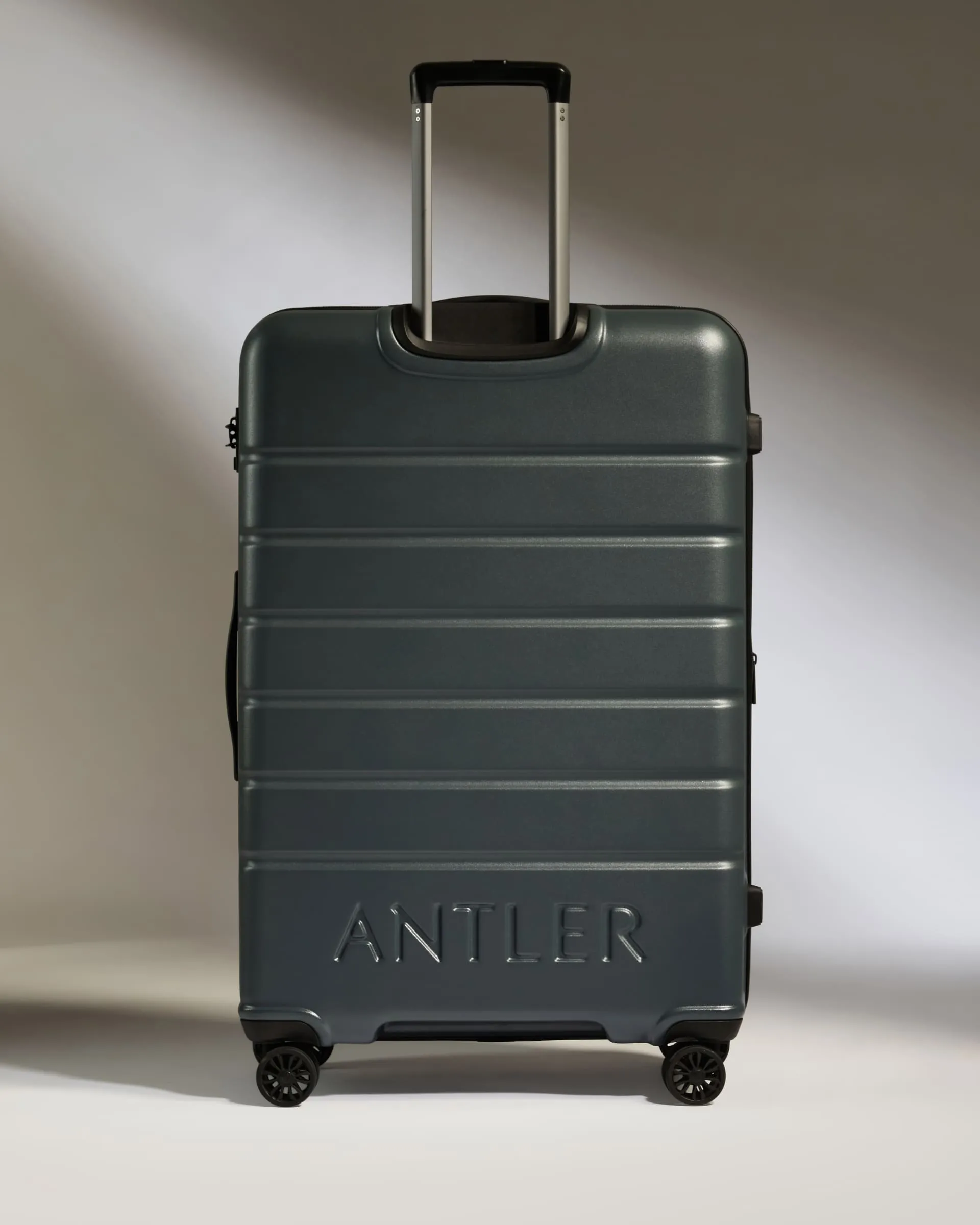 Large Suitcase in Granite Grey - Logo