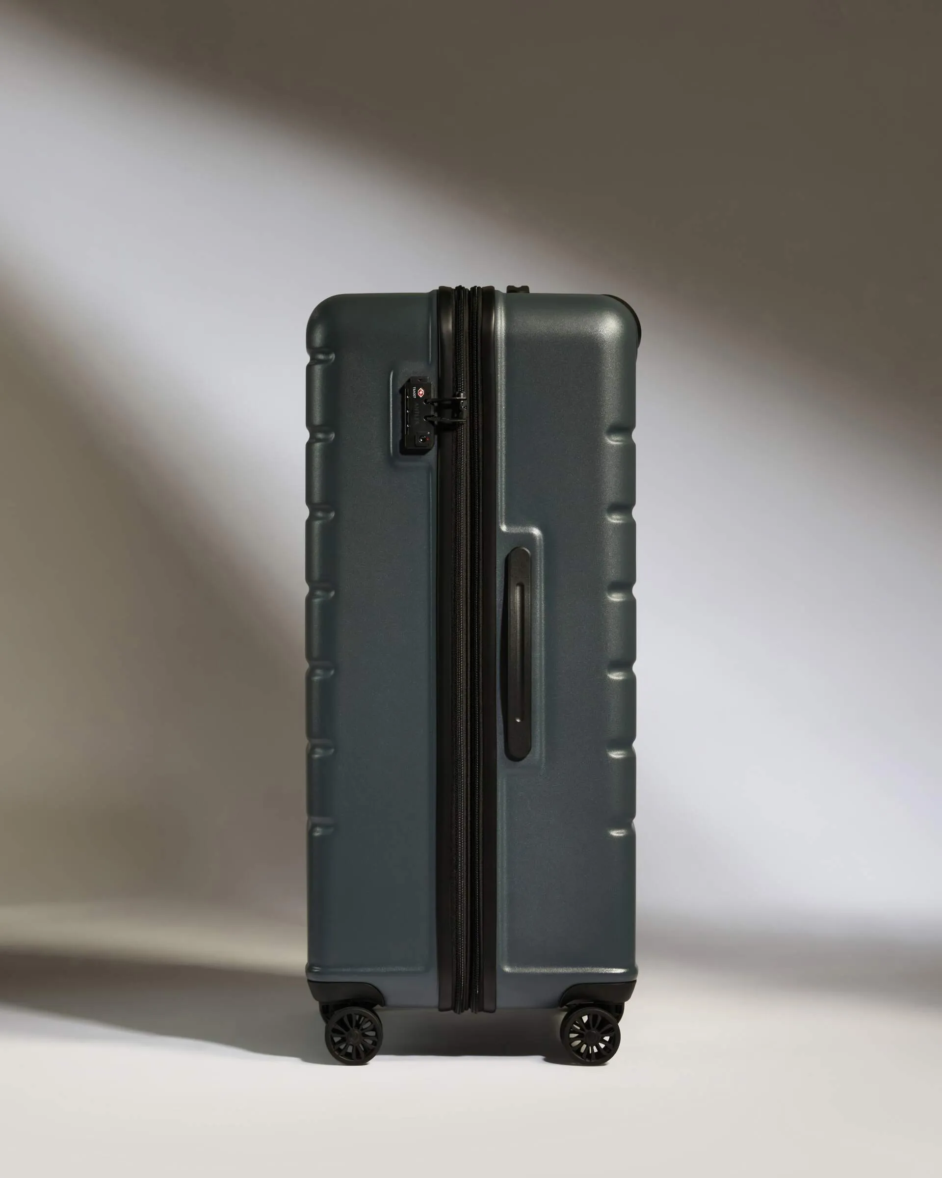 Large Suitcase in Granite Grey - Logo