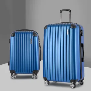 Lightweight 2pc TSA Hard Case Luggage Set with 360° Wheels – Wanderlite