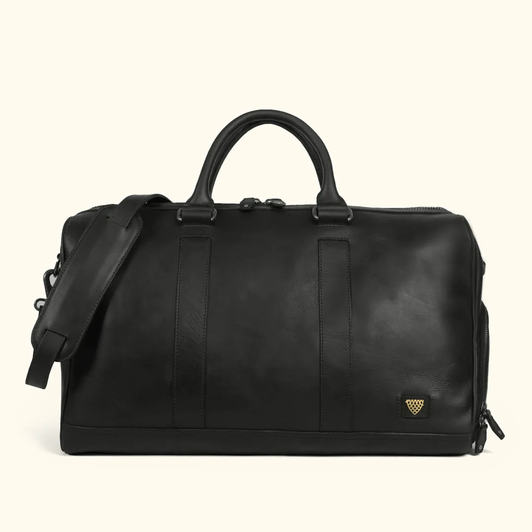 Limited Edition Jefferson Leather Duffle | Black