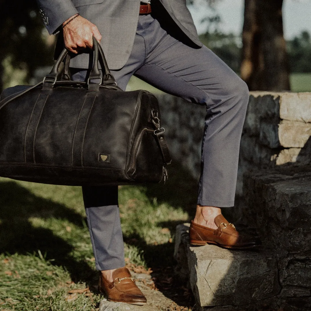 Limited Edition Jefferson Leather Duffle | Black