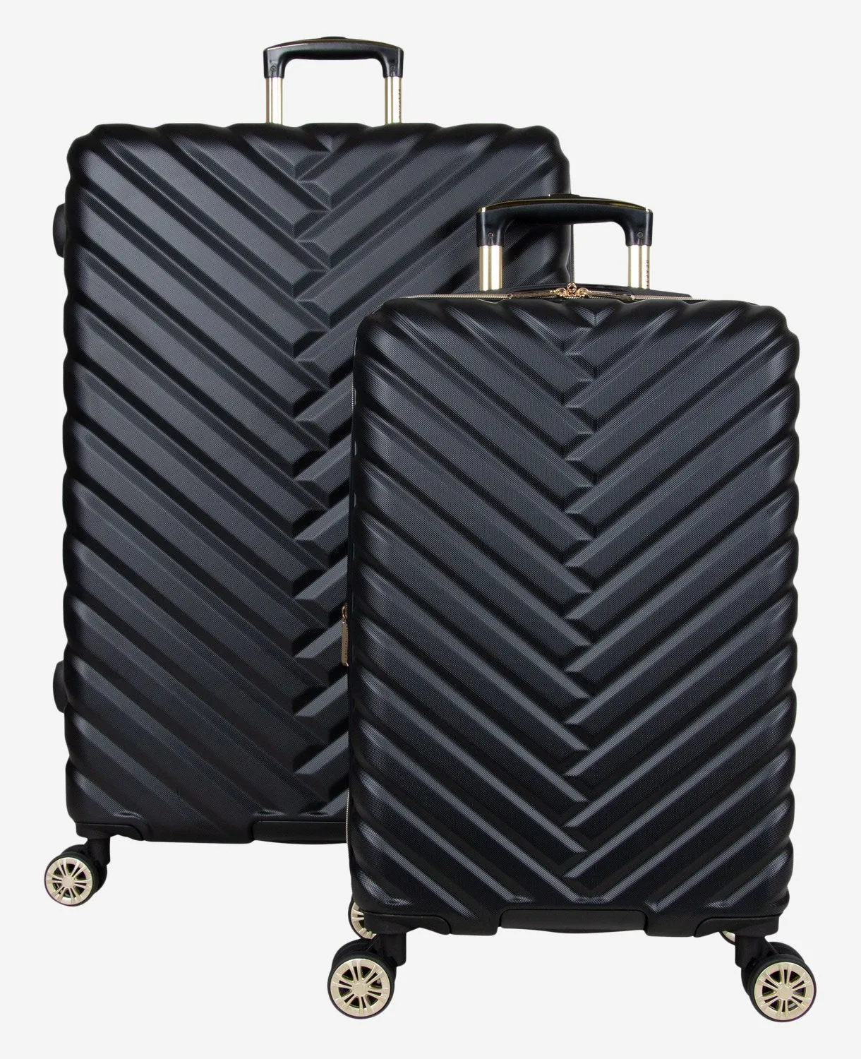 Madison Square 2-Piece Chevron Expandable Carry-On and Checked Hardside Luggage Set