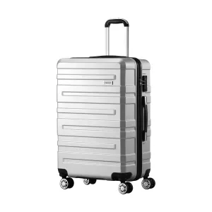 Mazam 28" Luggage Suitcase Trolley Set Travel TSA Lock Storage Hard Case Silver