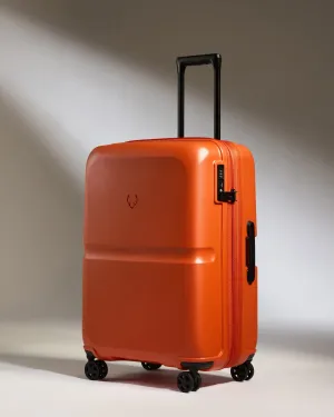 Medium Suitcase in Ember Orange - Single Stripe