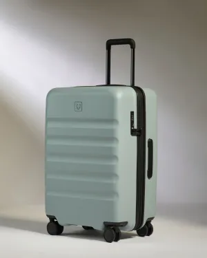 Medium Suitcase in Mist Blue - Icon Stripe