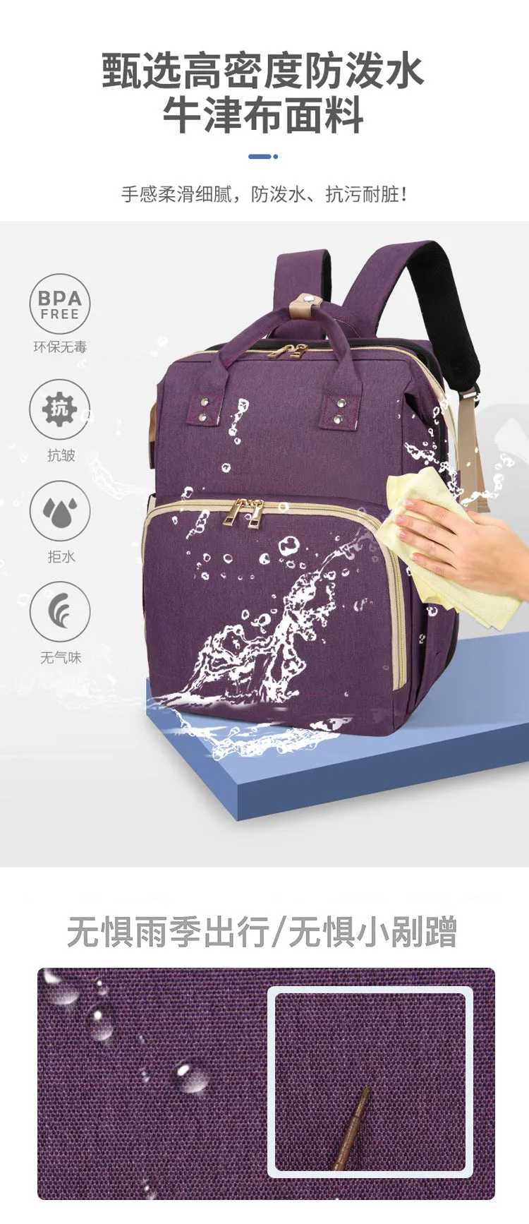 Multifunctional and large-capacity student backpack