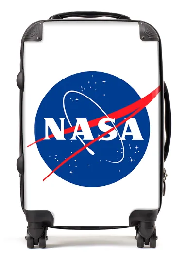 NASA White Suitcase / Luggage