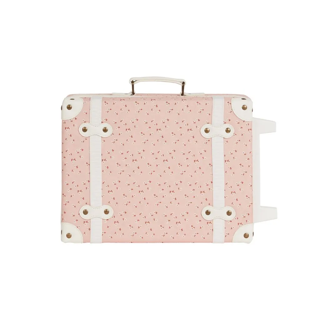 Olli Ella See-Ya Suitcase Pink Daisies