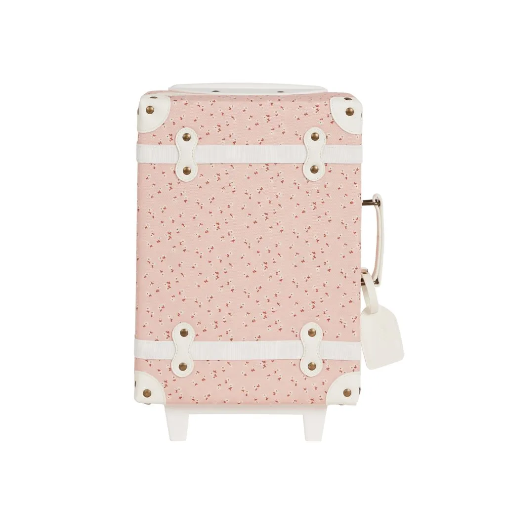 Olli Ella See-Ya Suitcase Pink Daisies