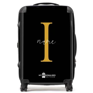 Personalised Black Suitcase