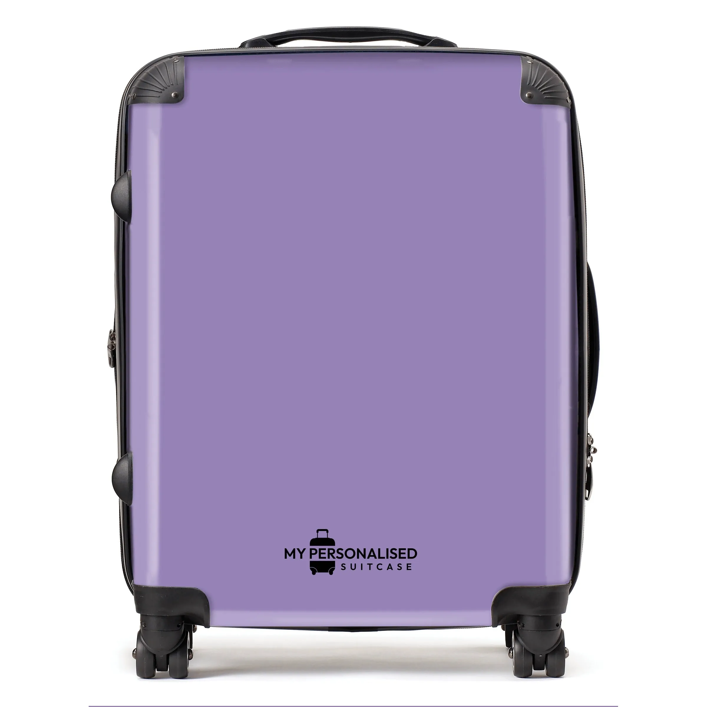 Personalised Nude Purple Suitcase