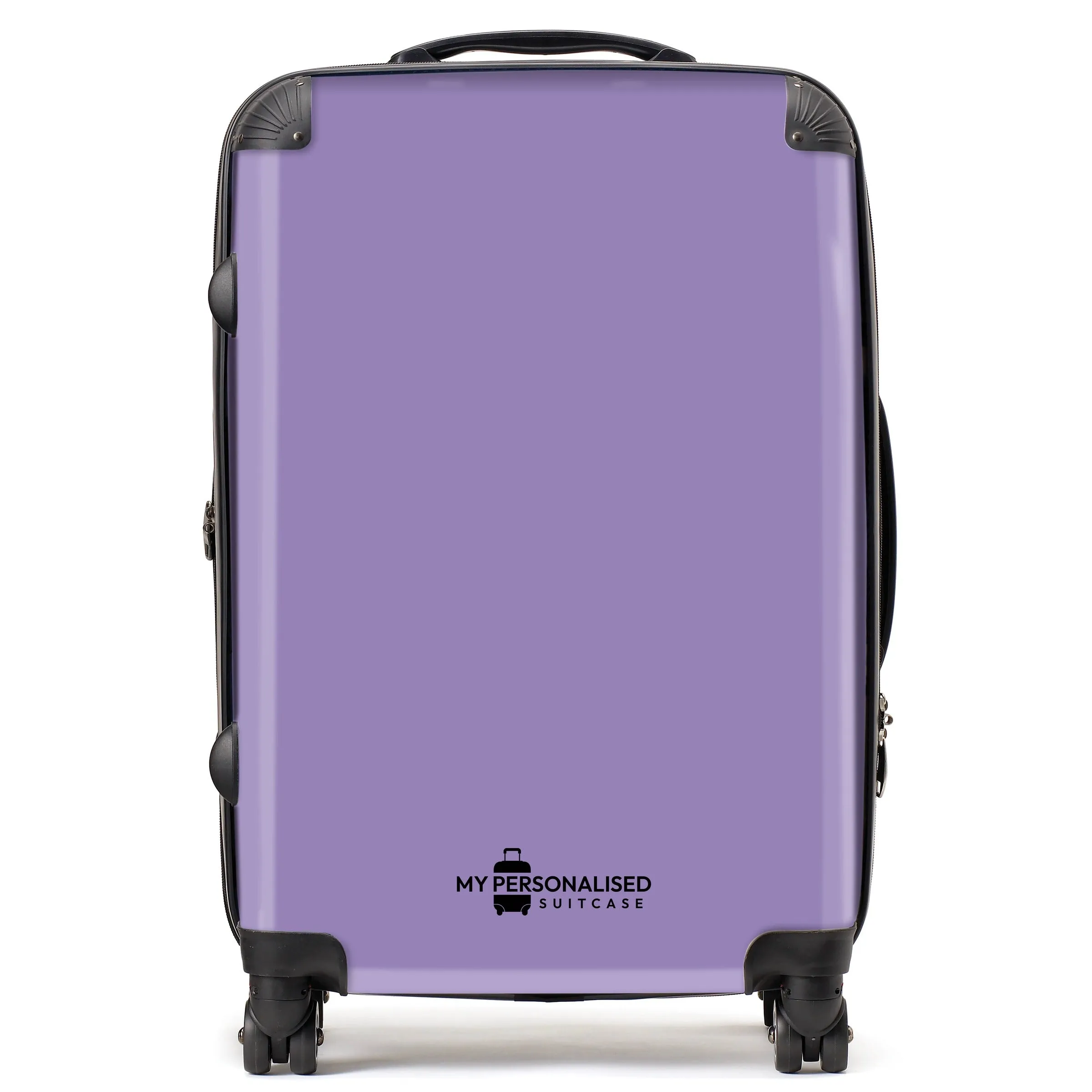 Personalised Nude Purple Suitcase