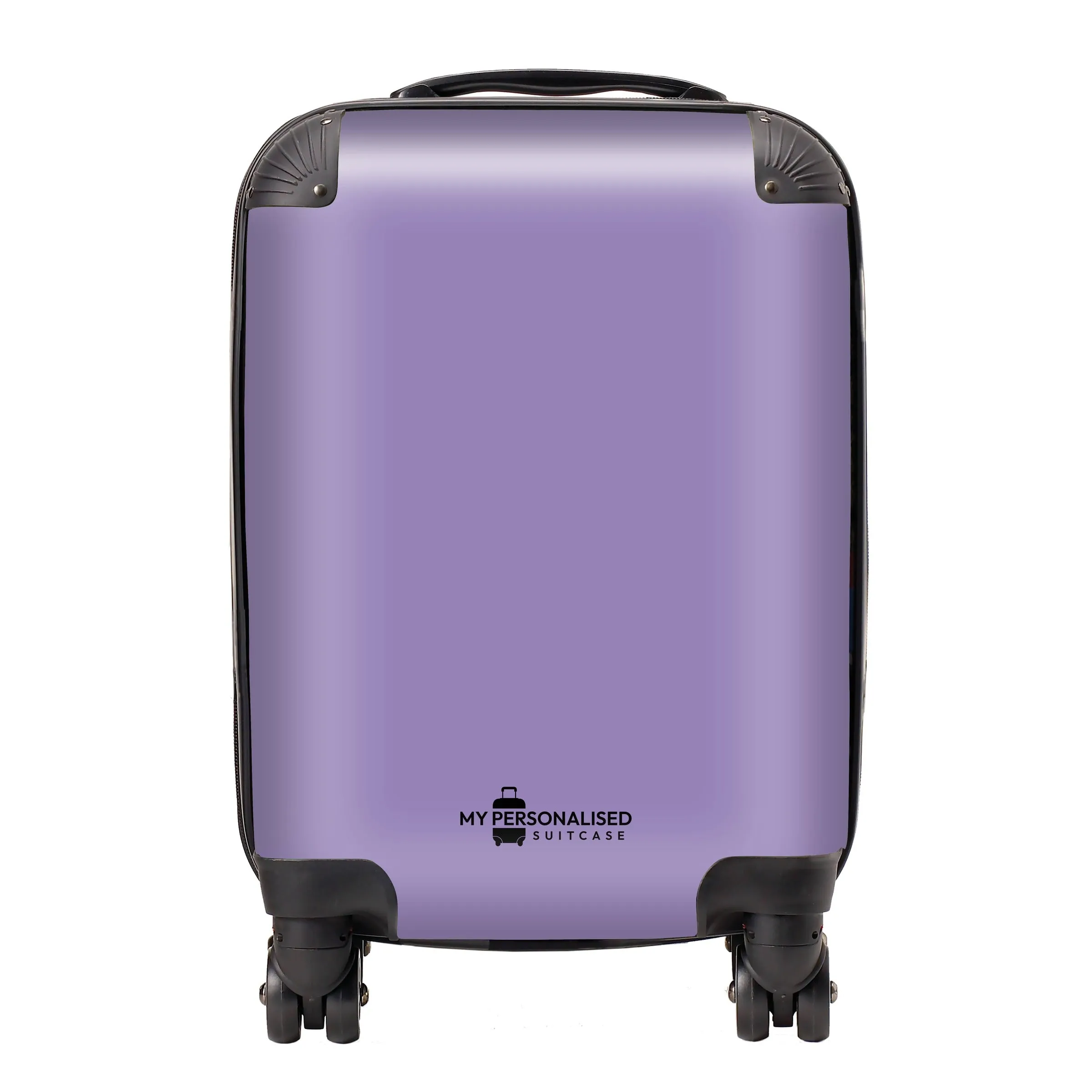 Personalised Nude Purple Suitcase