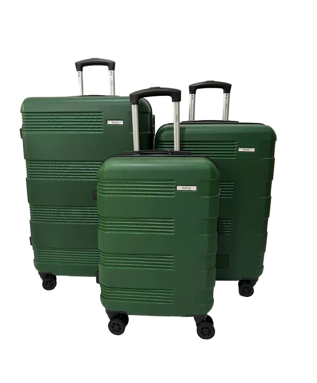 Polli ABS Hard shell Lightweight 360 Dual Spinning Wheels Combo Lock 28", 24", 20" 3 Piece Luggage Set